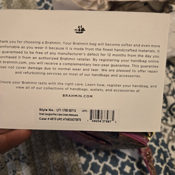 Brahmin NWT Small Georgiana - Picture 6 of 6